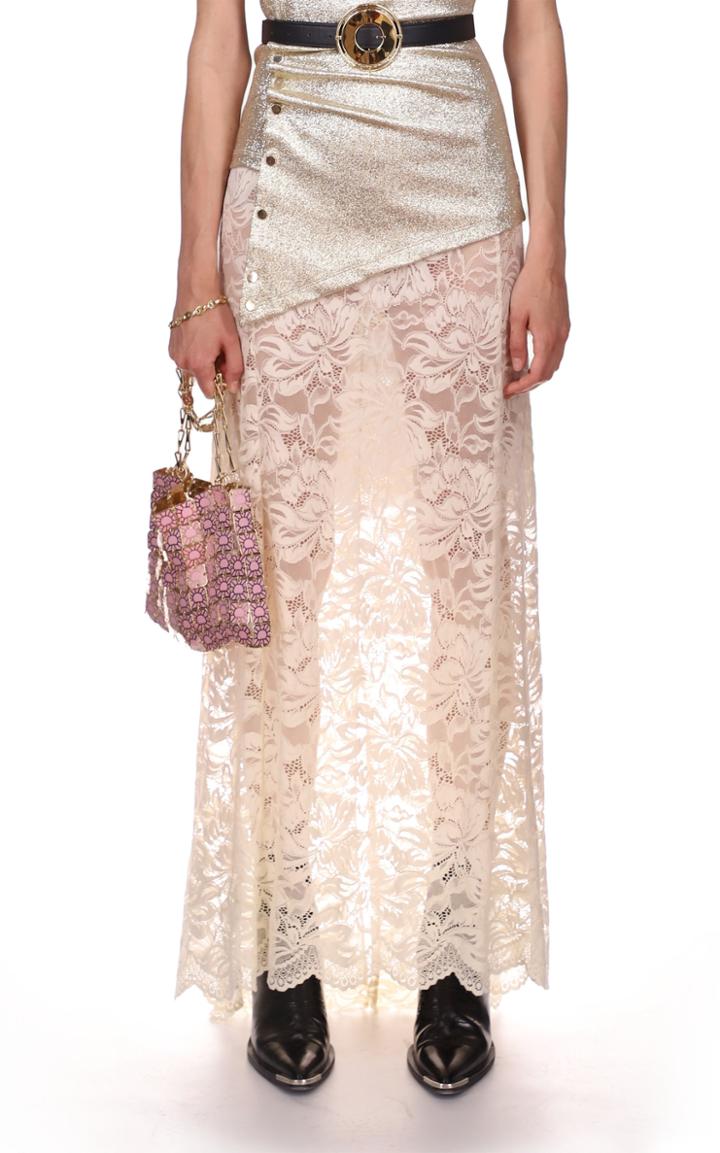 Moda Operandi Paco Rabanne Stretch-lace Maxi Skirt