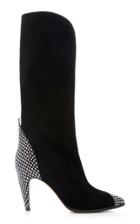 Givenchy Suede And Python High Heeled Show Boot