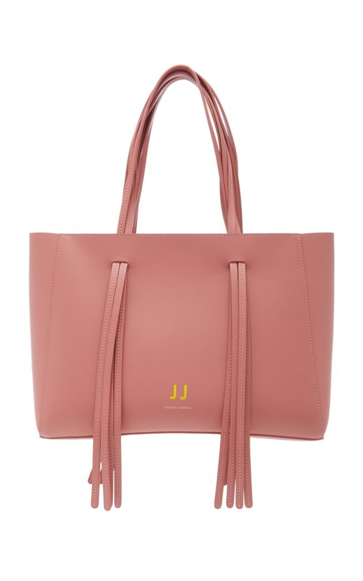 Moda Operandi Mansur Gavriel Monogrammable Calf Fringe Tote