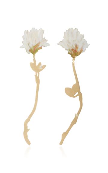 Christopher Thompson Royds White Clover Drop Earrings
