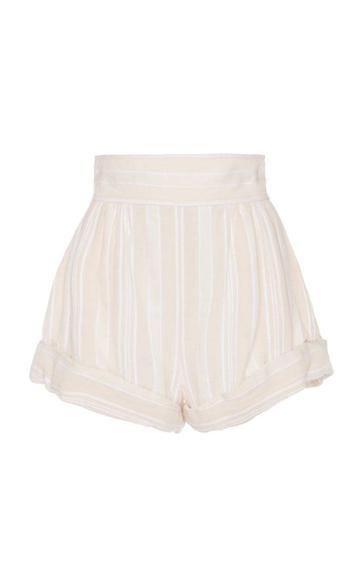 Philosophy Di Lorenzo Serafini Striped Cuff Gauze Shorts