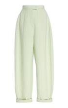 Delpozo Linen Canvas Male Pleated Trousers