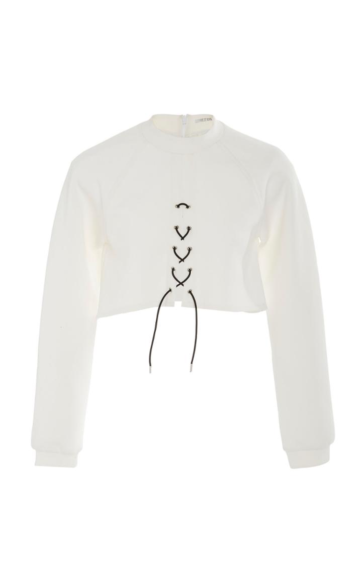 Cushnie Wes Mock Neck Top