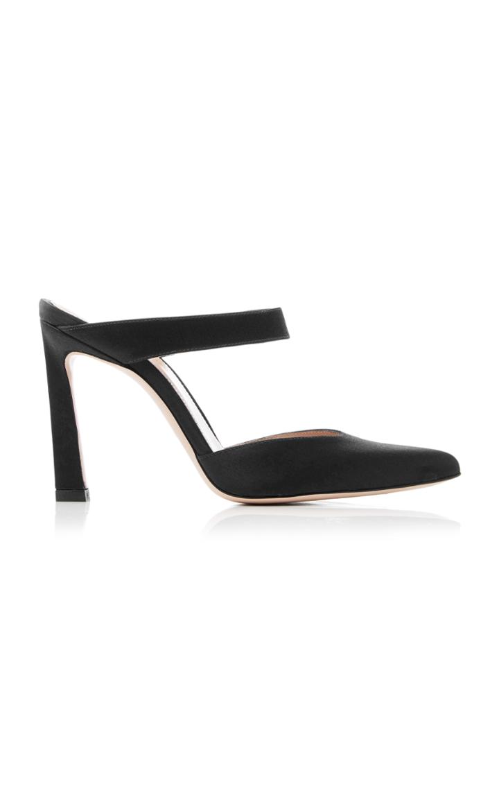 Stuart Weitzman Eventually Silk-satin Sandals