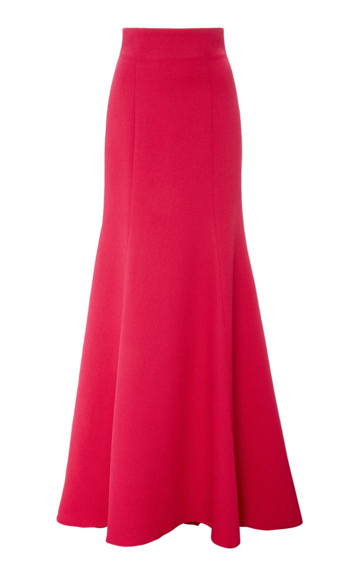 Rebecca De Ravenel Silk-blend Maxi Skirt