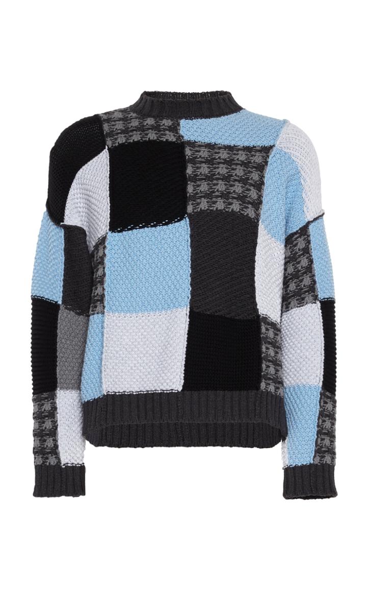 Jw Anderson Patchwork Cotton Sweater