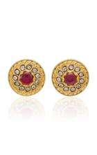 Amrapali 18k22k 24k Gold Ruby And Diamond Earrings