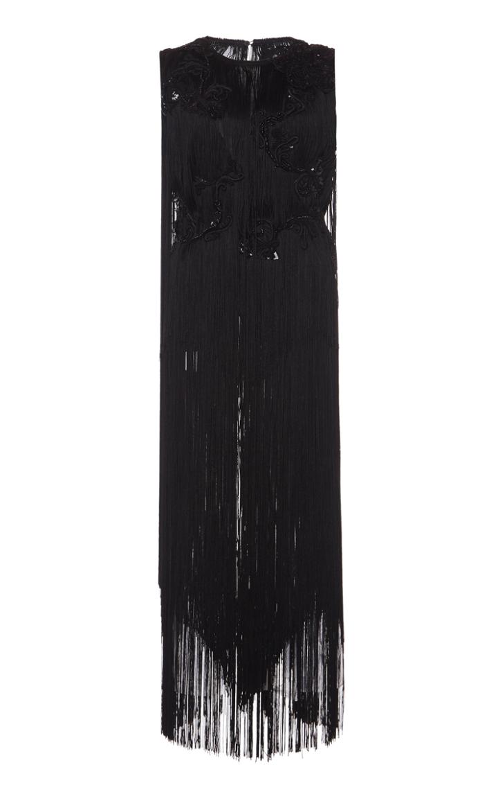 Moda Operandi Alberta Ferretti Fringed Silk Top