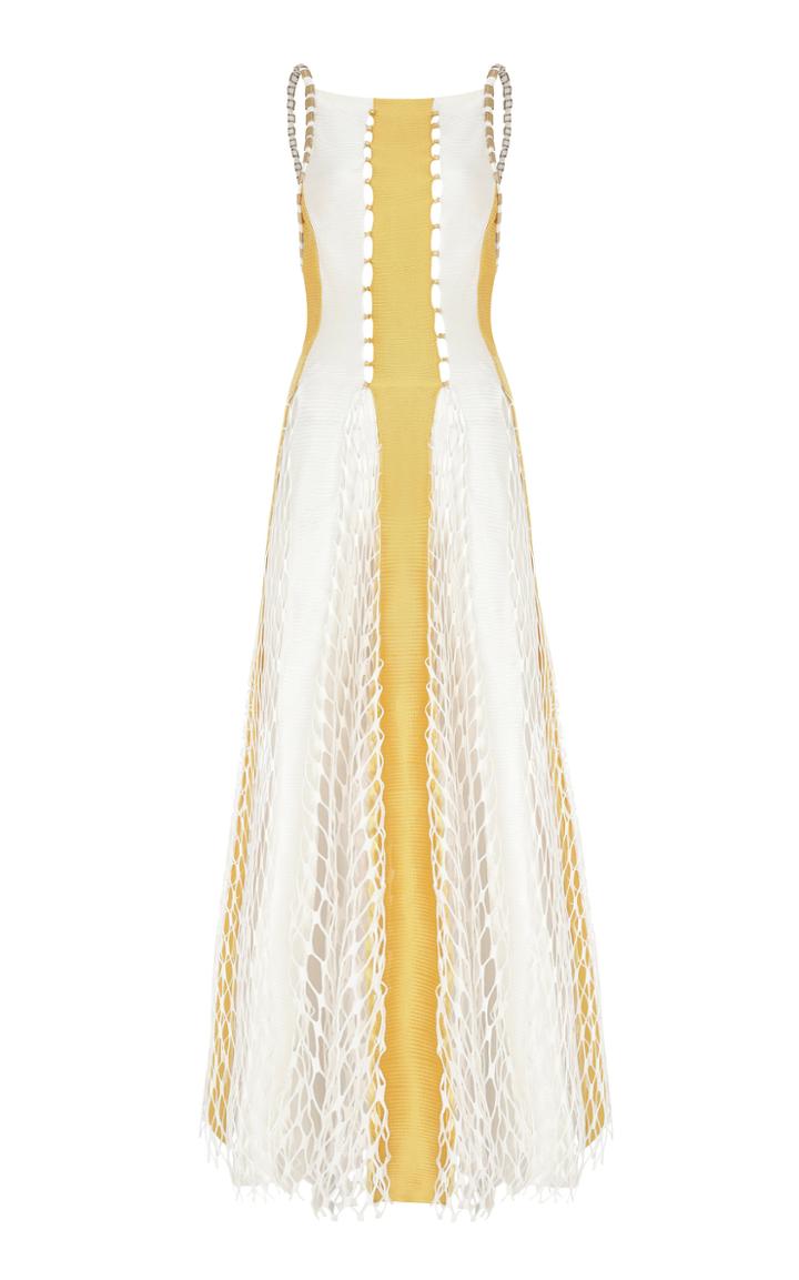 Moda Operandi Raisa Vanessa Backless Mesh Maxi Dress