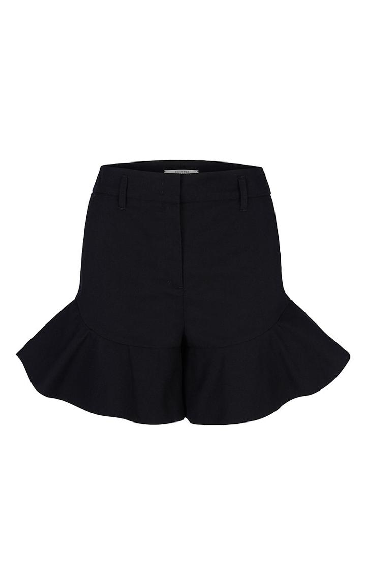 Dorothee Schumacher Black Cool Attitude Ruffle Shorts