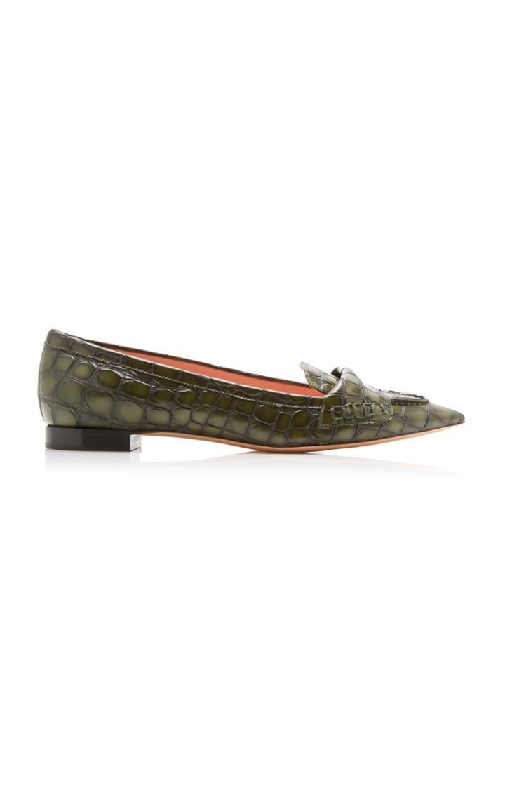Rochas Embossed Flats
