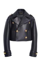 Versace Double Breasted Leather Jacket