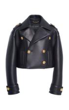 Versace Double Breasted Leather Jacket