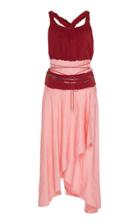 Jw Anderson Gathered Bodice Belted Dress