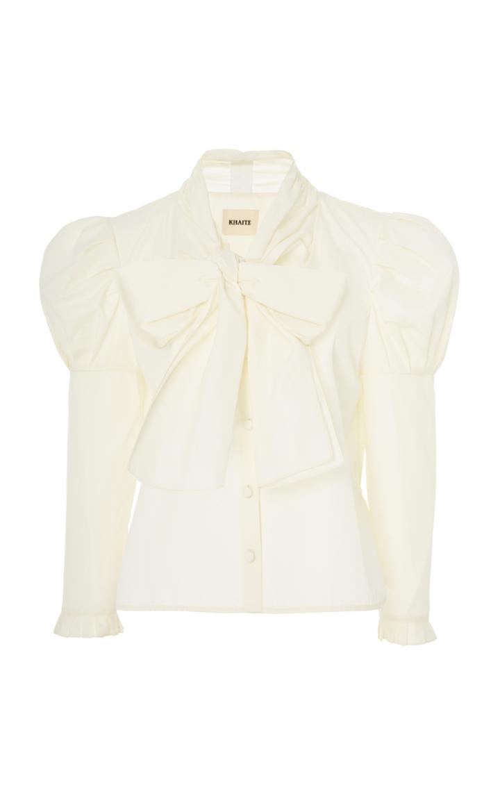 Khaite Sophie Bow Blouse