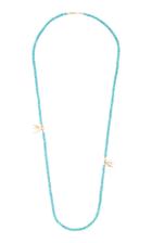 Aron Hirsch Karo 18k Gold And Turquiose Beaded Necklace