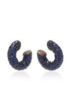 Gioia Pirate 18k Gold And Sapphire Earrings