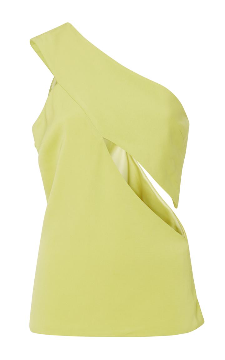 Cushnie Et Ochs Andrina One Shoulder Cutout Top