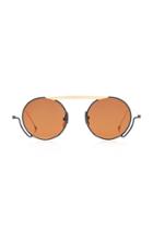 Thom Browne Sun Metal Round Aviator Sunglasses
