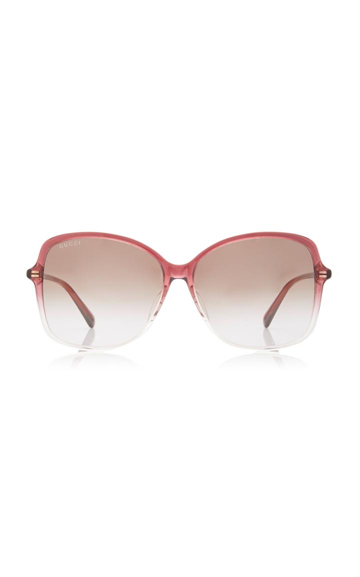 Gucci Ultralight Round-frame Acetate Sunglasses