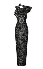 Moda Operandi Rasario Ruffled Polka-dot Silk Organza Gown