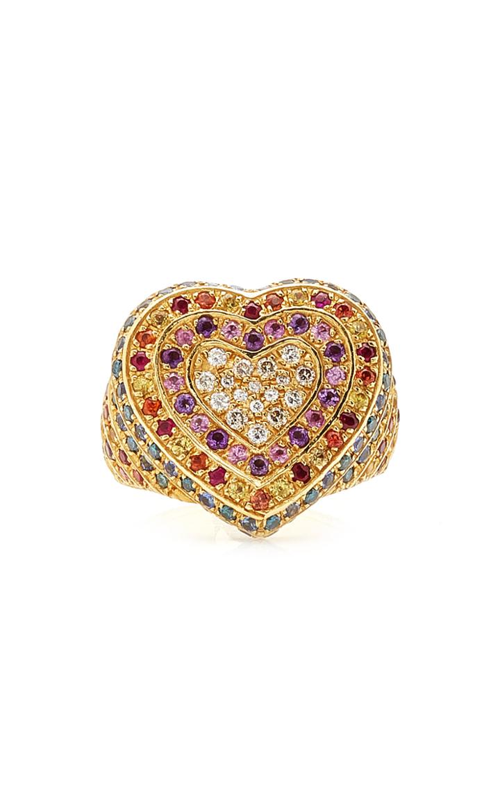 Moda Operandi Carolina Bucci Pave Rainbow Ring