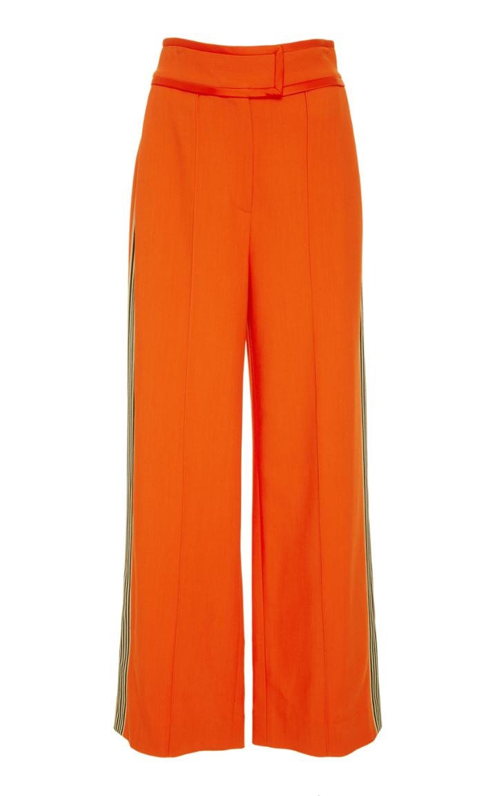 Diane Von Furstenberg Wide Leg Striped Pant