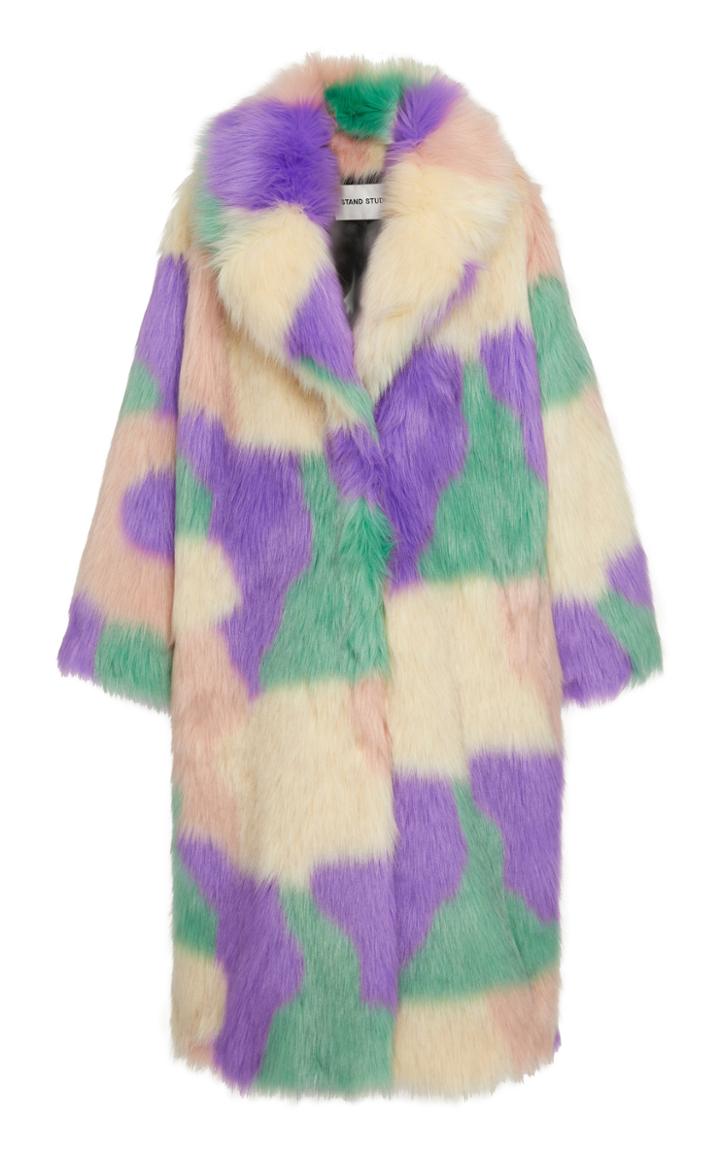 Stand Studio Clara Multicolor Camo Coat