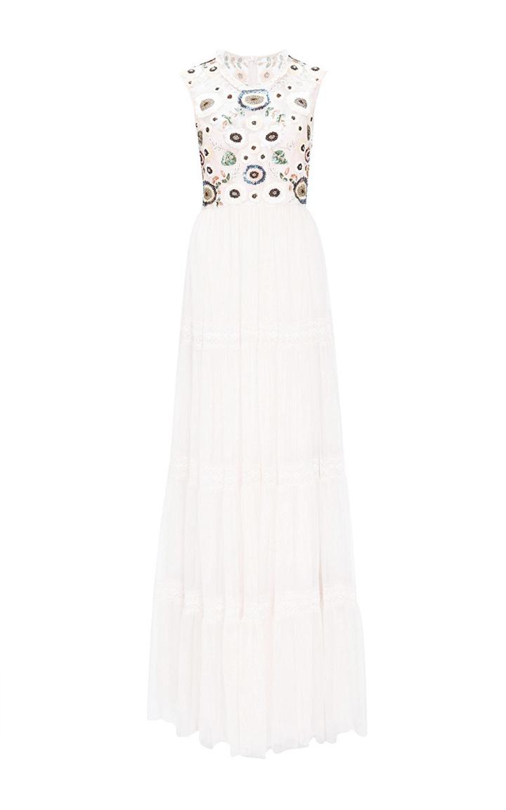 Needle & Thread Petal Pink Tiered Woodland Gown