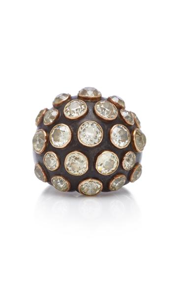 Gioia Diamond And 18k Gold Bombe Ring