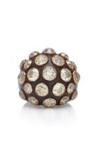 Gioia Diamond And 18k Gold Bombe Ring