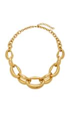 Oscar De La Renta Bold Chain Link Aluminum Necklace