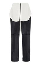 Hellessy Kooning Striped Crepe Straight-leg Pants