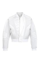 Balmain Embossed Oversized Crepe Bomber