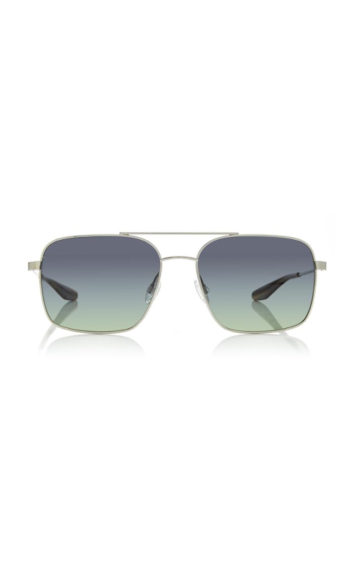 Barton Perreira Volair Aviator-style Titanium Sunglasses