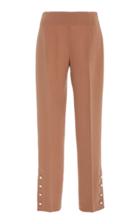 Lela Rose Skinny Pant With Pearl Buttons