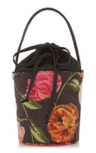 Glorinha Paranagua Flowers Velvet Elba Bag