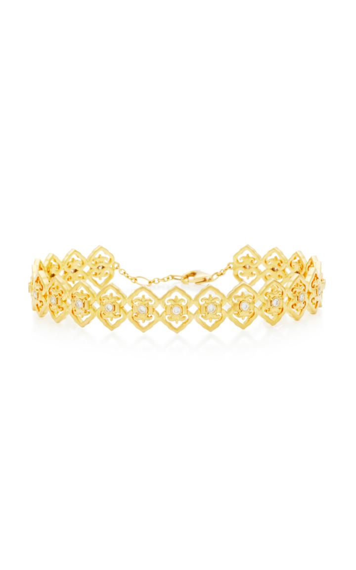 Colette Jewelry Motif 18k Gold And Diamond Bracelet