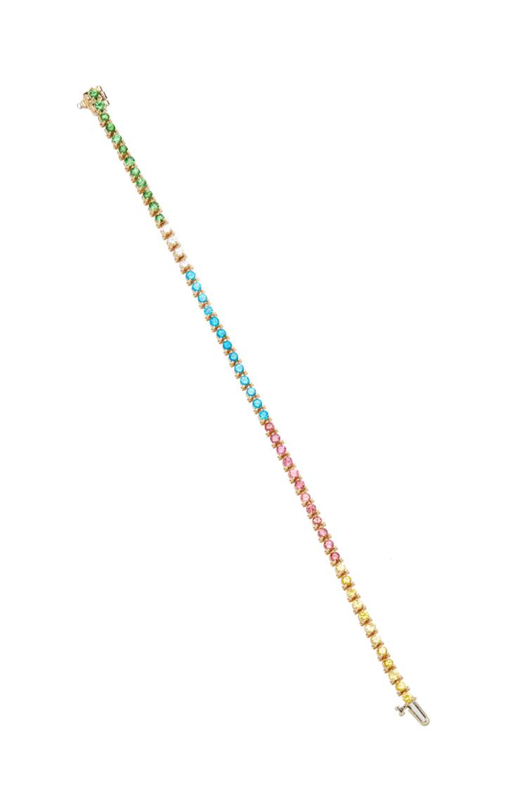 Carole Le Bris Perez Mix Blue Rainbow Marie-antoinette Tennis Bracelet