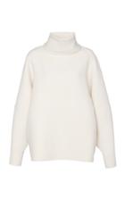 The Row Makie Wool And Silk-blend Turtleneck Top
