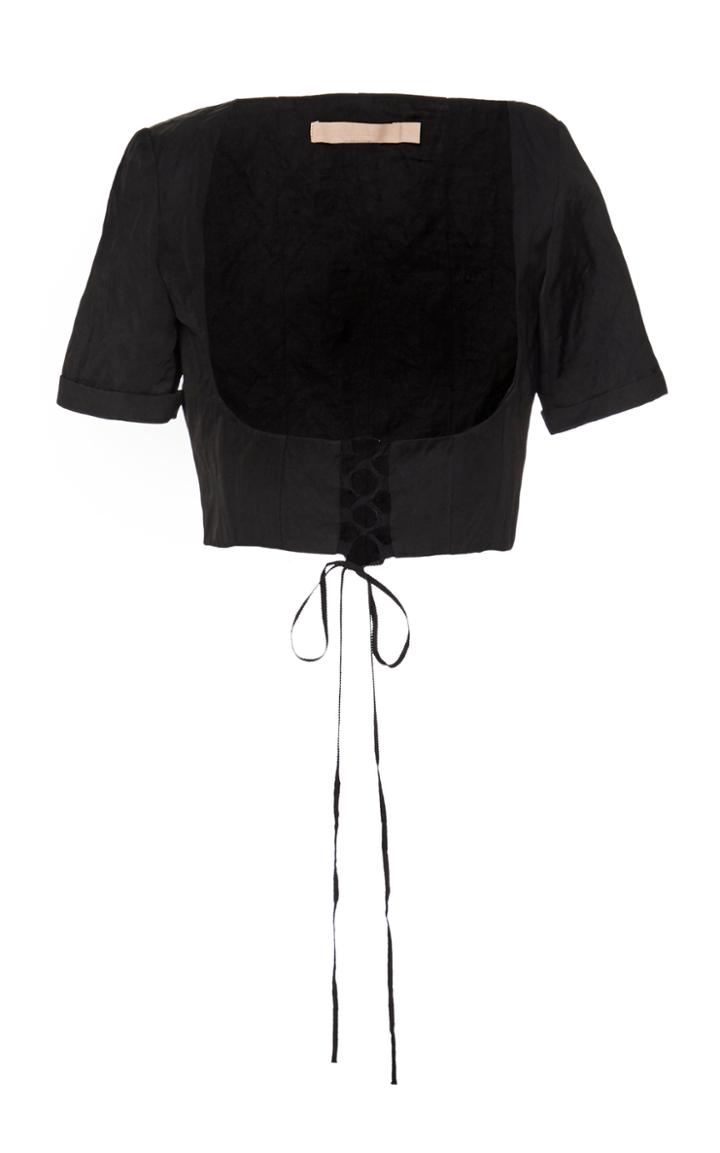 Brock Collection Penguin Corset Satin Top