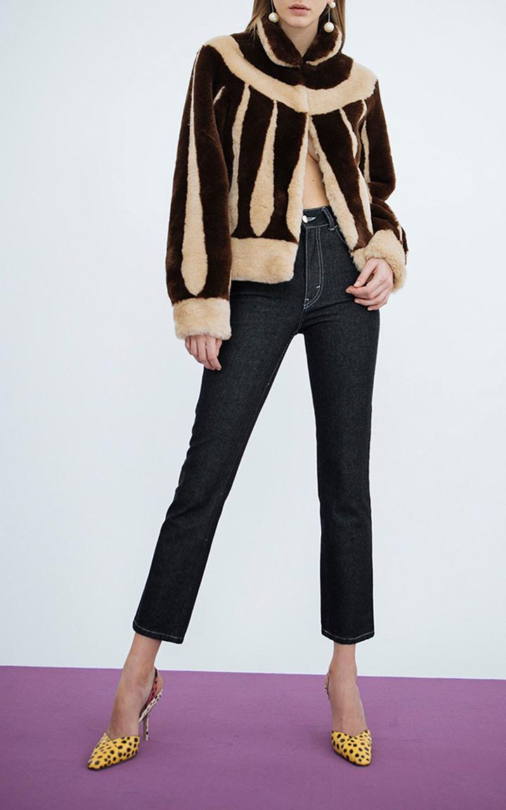 Attico Sarah Faux Fur Jacket