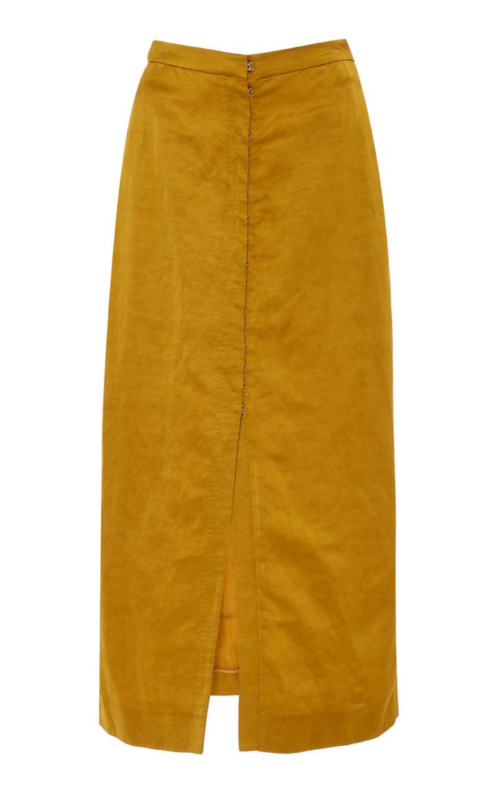 Brock Collection Objective Lace-trimmed Jacquard Midi Skirt