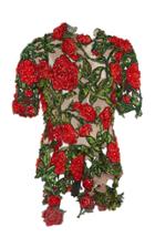 Richard Quinn Embroidered Tulle Top