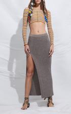 Moda Operandi Missoni Gonna Side-slit Knit Maxi Skirt