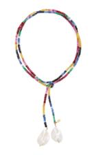 Joie Digiovanni Gold-filled Ruby Emerald Sapphire And Pearl Necklace