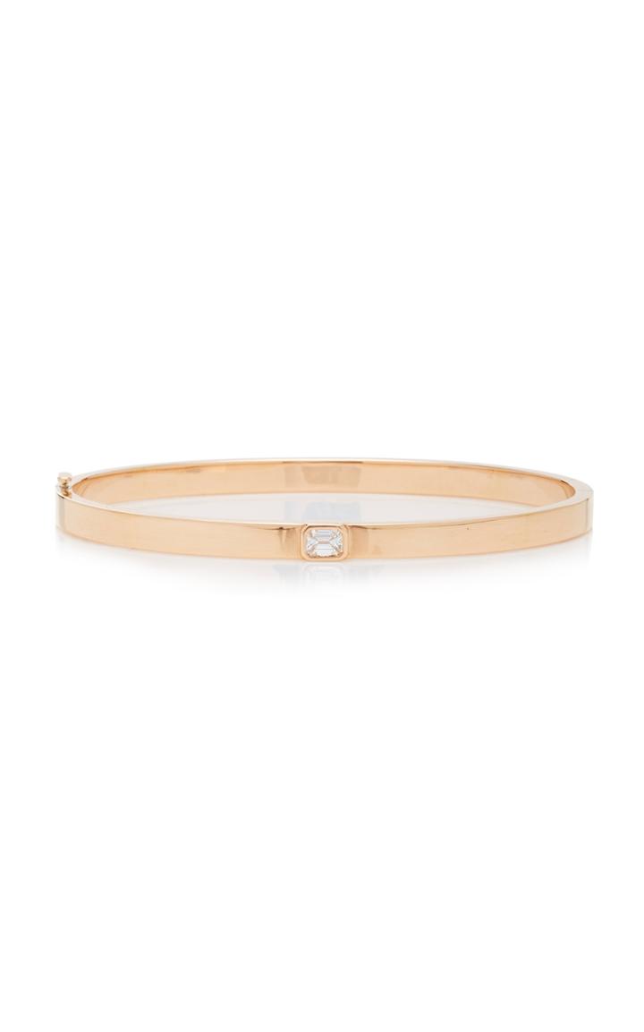 Jemma Wynne Rose Gold Prive Gold And Diamond Closed Cuff