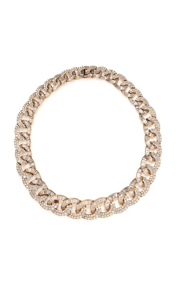 Moda Operandi Tiina Smith Vintage Diamond & 18k Rose Gold Necklace