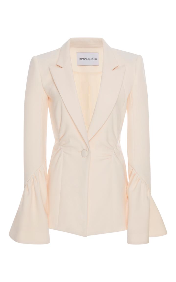 Prabal Gurung Long Sleeve Jacket With Ruching Detail