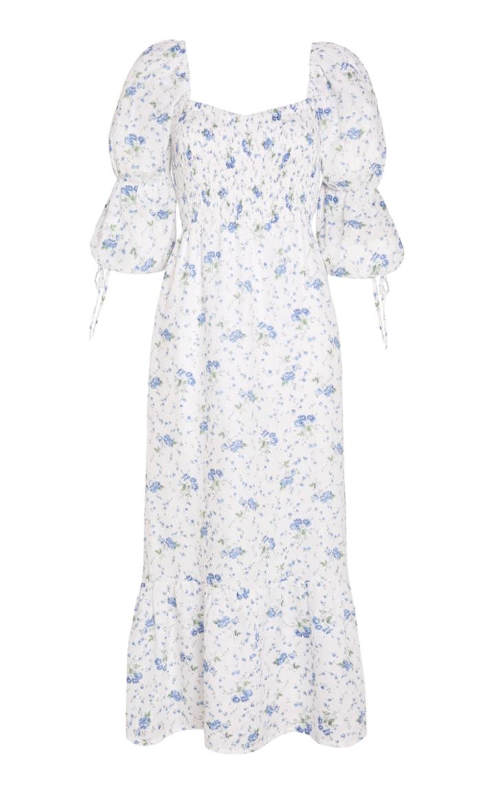 Moda Operandi Faithfull The Brand Marita Floral Print Linen Midi Dress